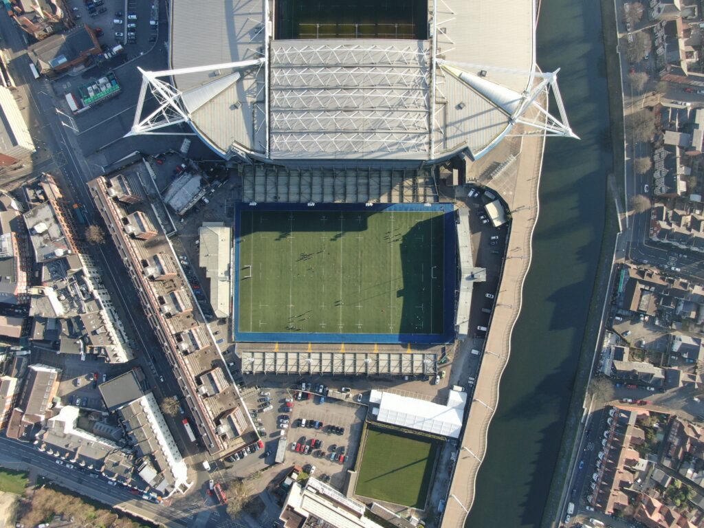 Cardiff Arms Park, the old ground, not the Principality next door