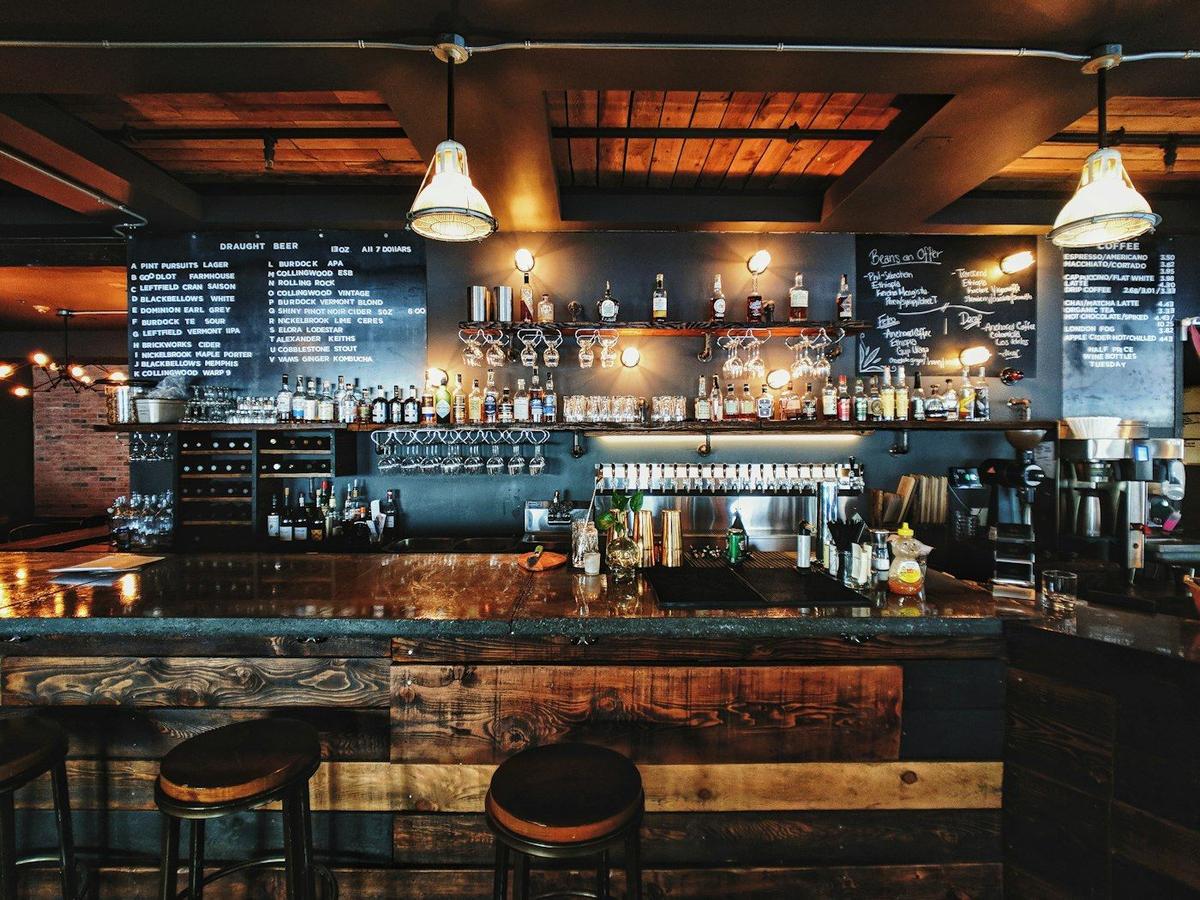 A Cardiff town pub interior